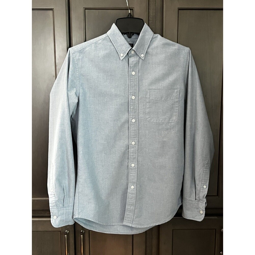 J.Crew Men’s Flex Oxford Blue Shirt Small Slim Fit Long Sleeve
